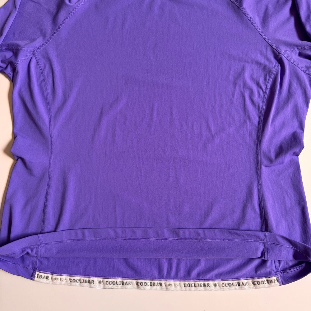 Coolibar Hightide Long Sleeve Swim Shirt Womens XXL Amethyst Crew UPF 50+ 03273 - Picture 7 of 13